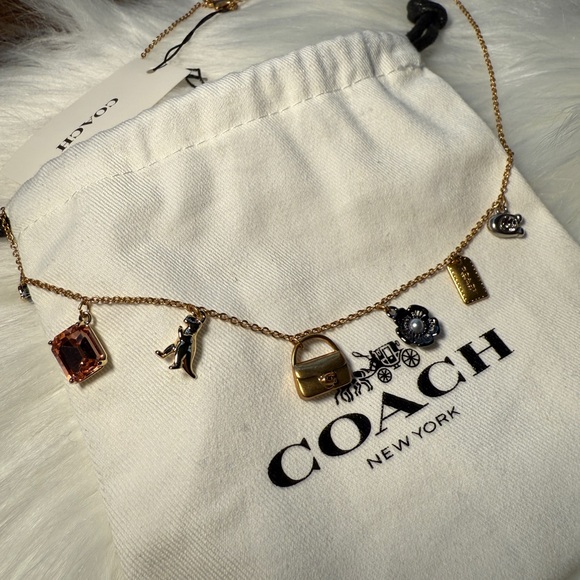 NEW‼️ COACH Mini tabby Handbag Charm Necklace - Picture 6 of 16
